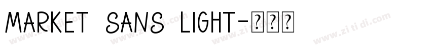 Market Sans Light字体转换